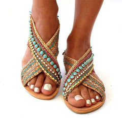 Fashion Vintage Bohemian Flat Sandals
