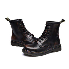 Höst Vinter Platta Brittiska Martin Boots med låg klack 