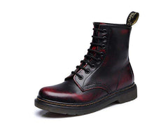 Höst Vinter Platta Brittiska Martin Boots med låg klack 