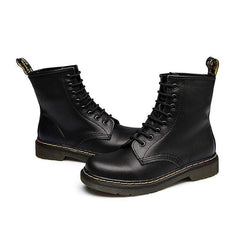 Höst Vinter Platta Brittiska Martin Boots med låg klack 