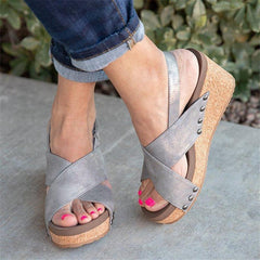 Fashion   Versatile Wedge Sandals