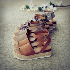 Thick-bottomed fish mouth sandals