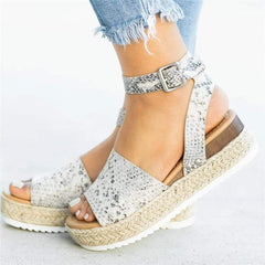 Thick-bottomed fish mouth sandals