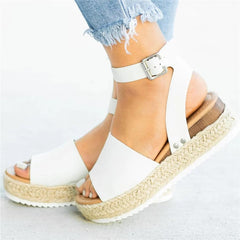 Thick-bottomed fish mouth sandals