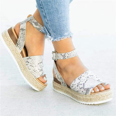 Thick-bottomed fish mouth sandals