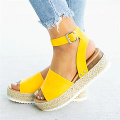 Thick-bottomed fish mouth sandals