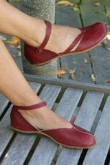 Fashion retro casual solid color flat sandals