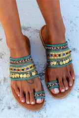 Fashion vintage ethnic flat slippers