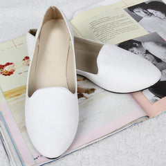 Plain  Flat  Velvet  Round Toe  Casual Flat & Loafers