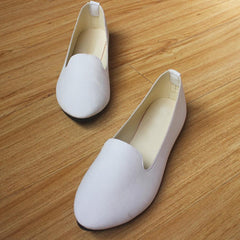 Plain  Flat  Velvet  Round Toe  Casual Flat & Loafers