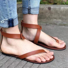 Svarta sandaler Flip Flops Ankel Wrap Skor