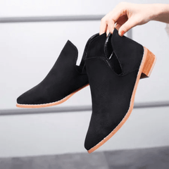 All Season Chunky Heel Casual Suede Boots
