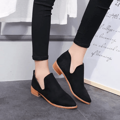 All Season Chunky Heel Casual Suede Boots