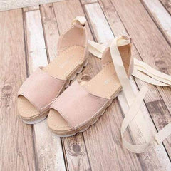 Platform Lace-Up Summer Sandals Shoes