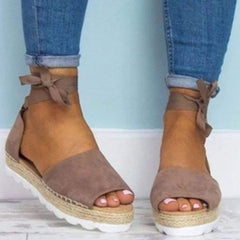 Platform Lace-Up Summer Sandals Shoes