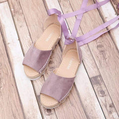 Platform Lace-Up Summer Sandals Shoes