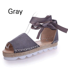 Platform Lace-Up Summer Sandals Shoes