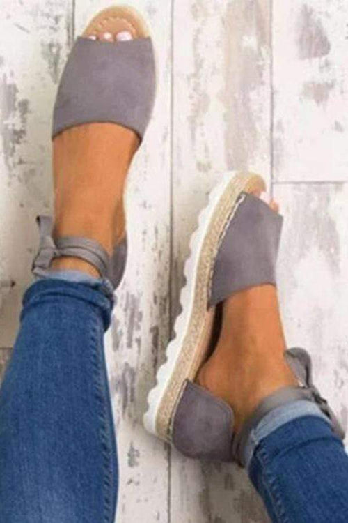 Platform Lace-Up Summer Sandals Shoes