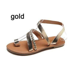 Casual Flat Heel Slip On Sandals Woman Shoes