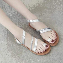 Casual Flat Heel Slip On Sandals Woman Shoes