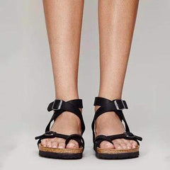 Ankle Strap Buckle Flip Flop Gladiator Thong Flat Sandals