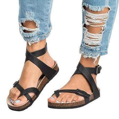Ankle Strap Buckle Flip Flop Gladiator Thong Flat Sandals