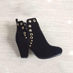 Mode enfärgade långa tubkängor för kvinnor 