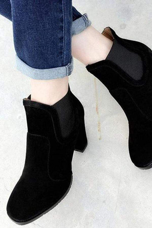 Mode kort rund huvud Martin boots 