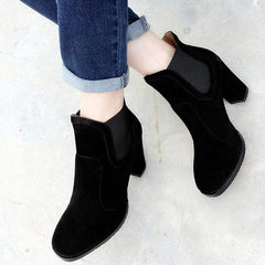 Mode kort rund huvud Martin boots 