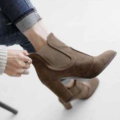 Mode kort rund huvud Martin boots 