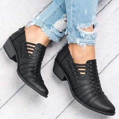 Vanliga chunky mellanklackade fotstövlar för utomhusbruk 