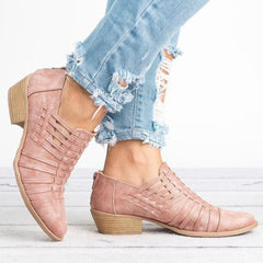 Vanliga chunky mellanklackade fotstövlar för utomhusbruk 