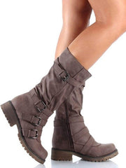 Retro Winter High Flat Martin Boots