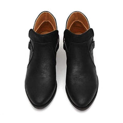 Vanliga chunky lågklackade rund tå utomhus ankelstövlar 