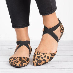 Plain  Flat  Velvet  Ankle Strap  Point Toe  Casual Date Comfort Flats