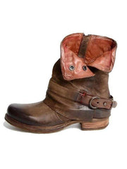 Mode gummistövlar med fyrkantig klack med rund tå med blixtlås