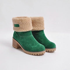 Kvinnor Vinter Round Toe Chunky Snow Boots 