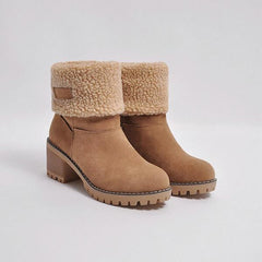 Kvinnor Vinter Round Toe Chunky Snow Boots 