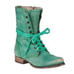 Snörstövlar Vintervarma lågklackade stövlar 