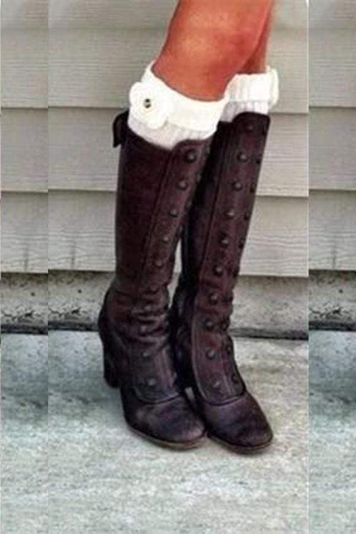 Retro höga klackar och stövlar 