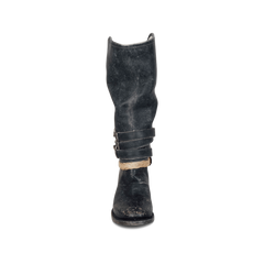 Mode stövlar med låg klack