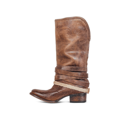 Mode stövlar med låg klack