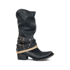 Mode stövlar med låg klack