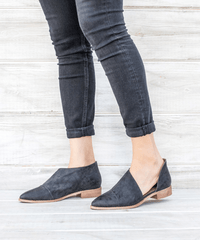 Mode Retro Spetsiga Grund Plattsula Skor 