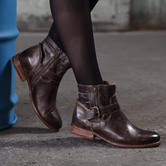 Mode flerfärgade Martin Boots med låg klack