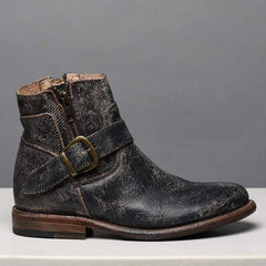 Mode flerfärgade Martin Boots med låg klack