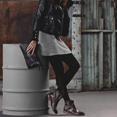 Mode flerfärgade Martin Boots med låg klack