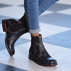 Snygga Martin-stövlar med låg klack för vinter/höst