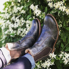 Snygga Martin-stövlar med låg klack för vinter/höst