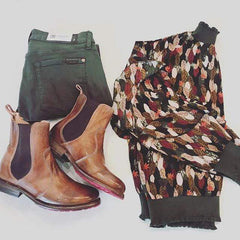 Snygga Martin-stövlar med låg klack för vinter/höst